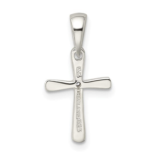 Sterling Silver CZ Cross Pendant