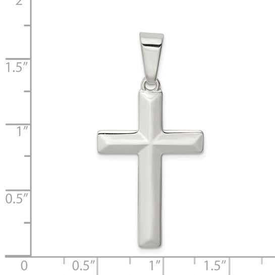 Sterling Silver Polished Cross Pendant