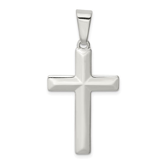 Sterling Silver Polished Cross Pendant