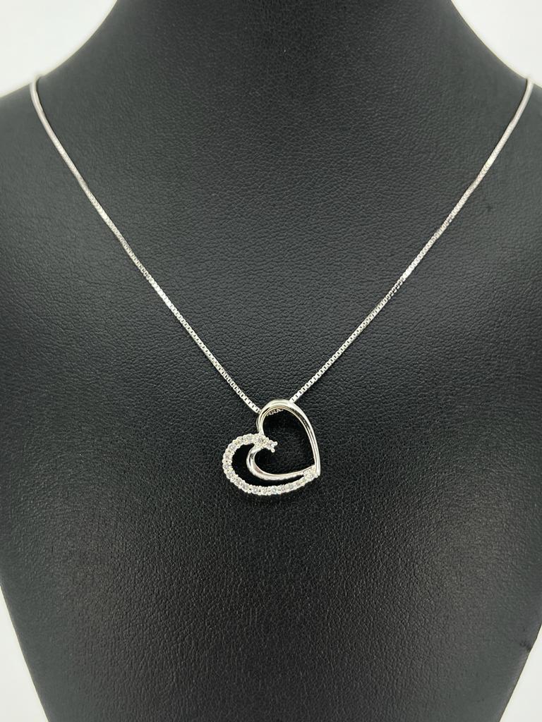 Double Designed Heart Pendant