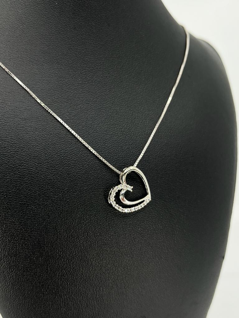 Double Designed Heart Pendant