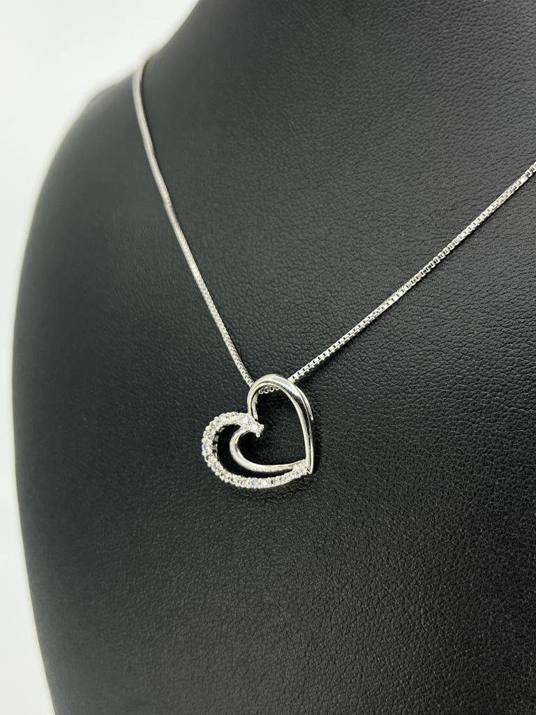 Double Designed Heart Pendant