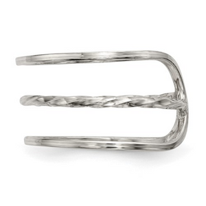 Twisted Bar Adjustable Cuff Ring