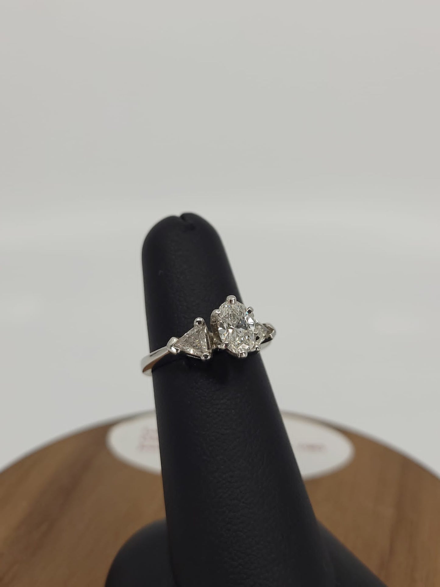 GIA Certified Three Stone Engagement Ring