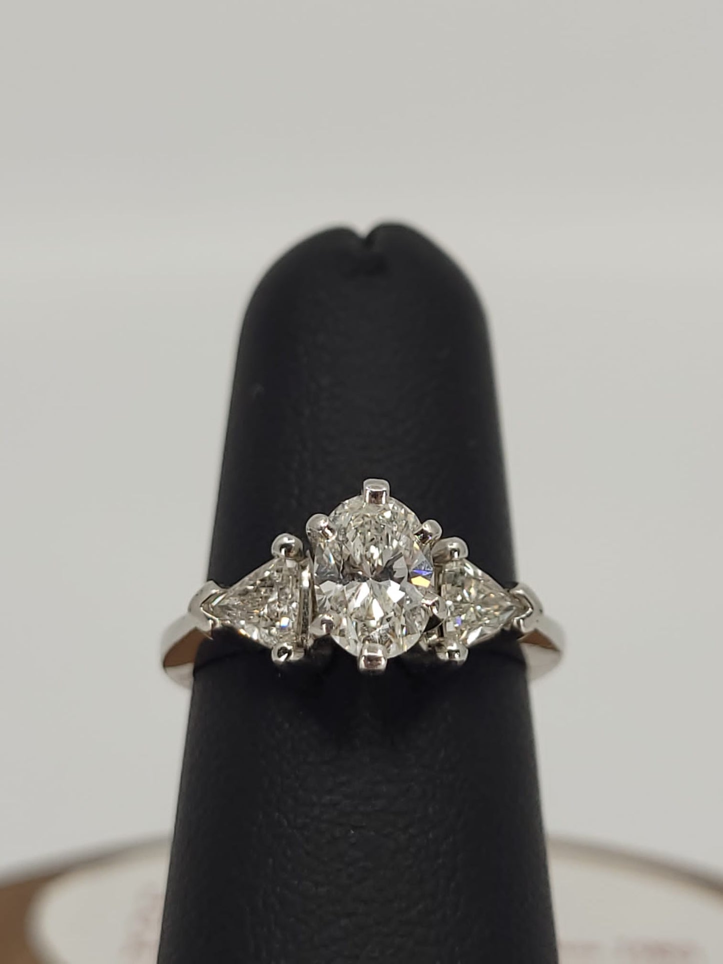 GIA Certified Three Stone Engagement Ring