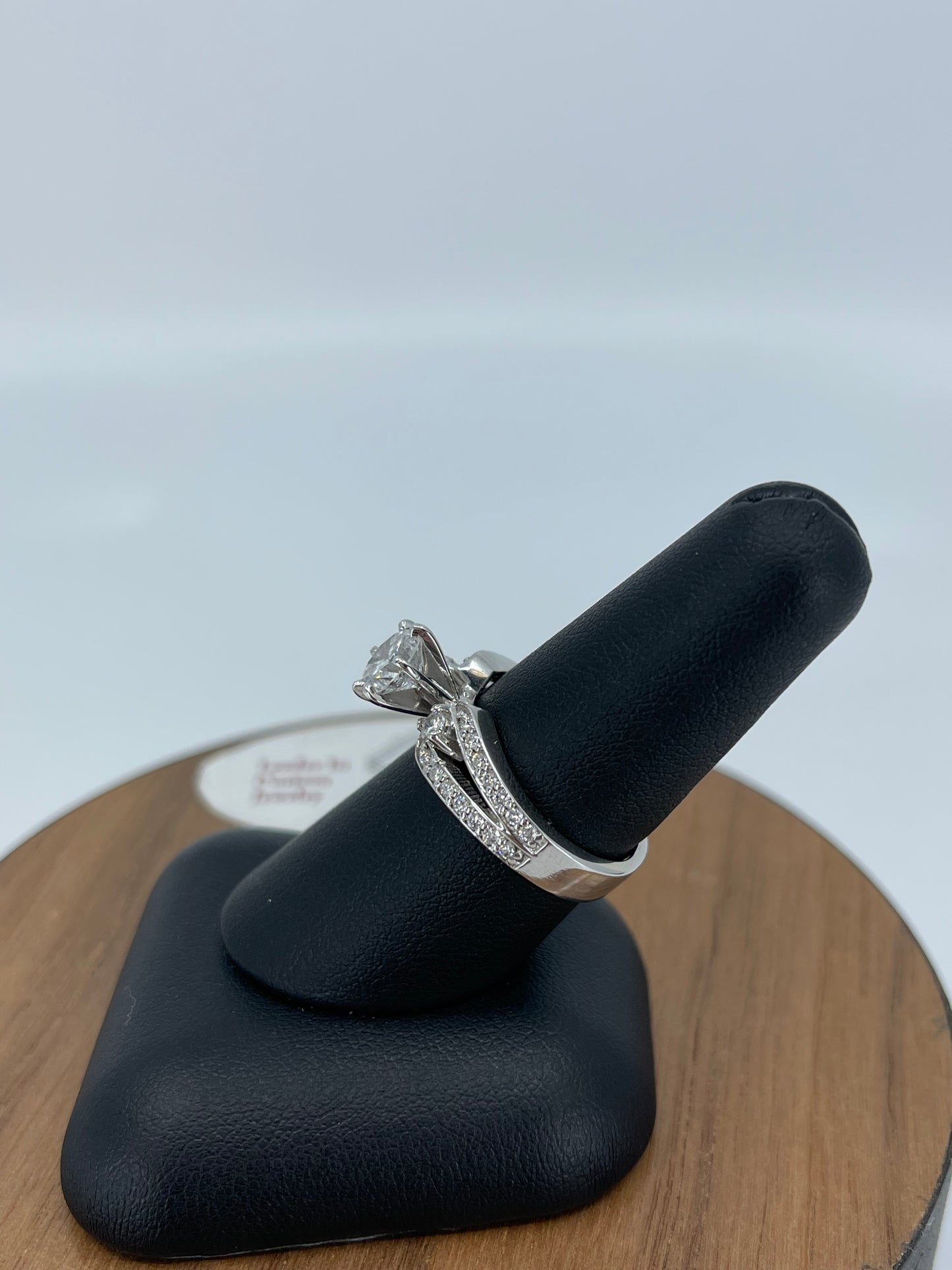 Round Split Shank Engagement Ring