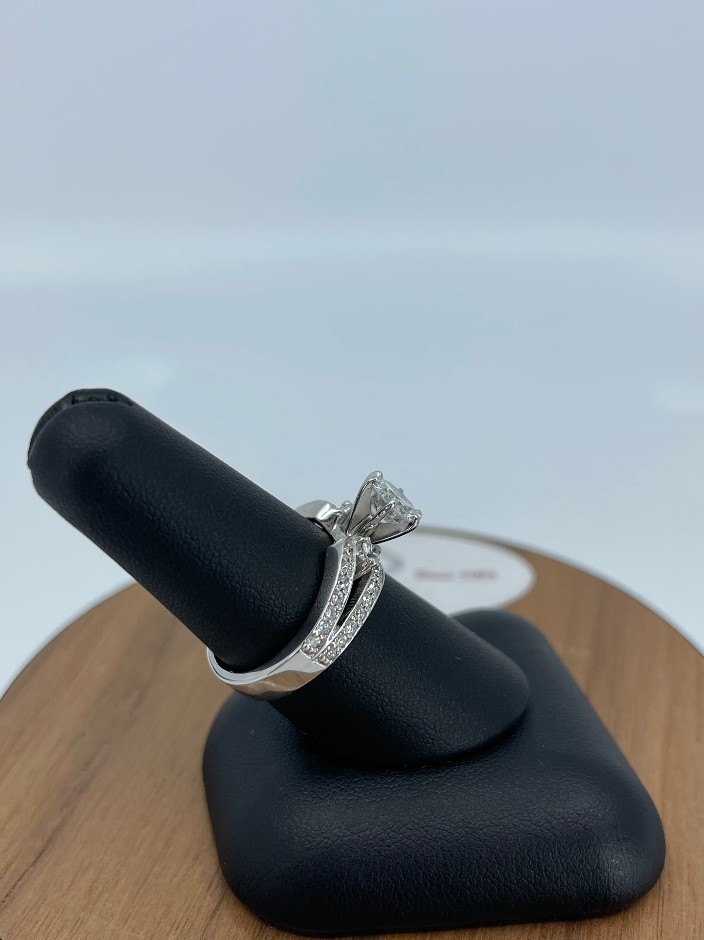 Round Split Shank Engagement Ring