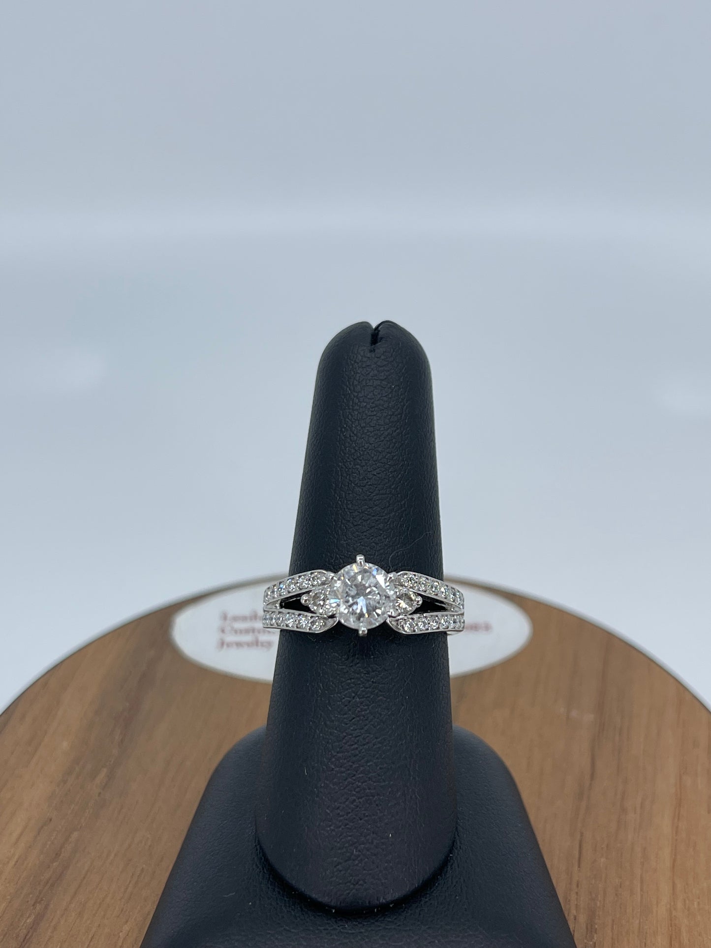 Round Split Shank Engagement Ring