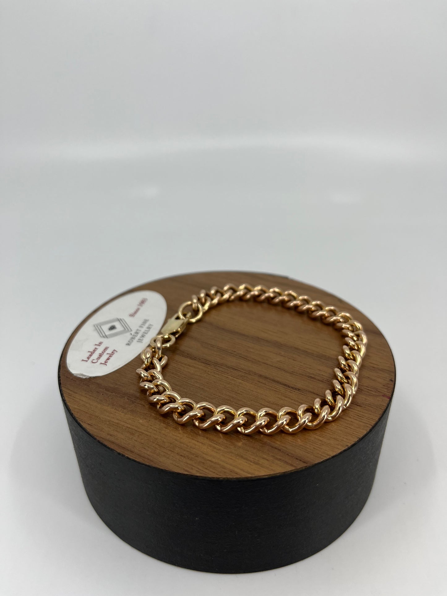 9K Rose Gold Bracelet with a length of 8" and weight of 24.8g