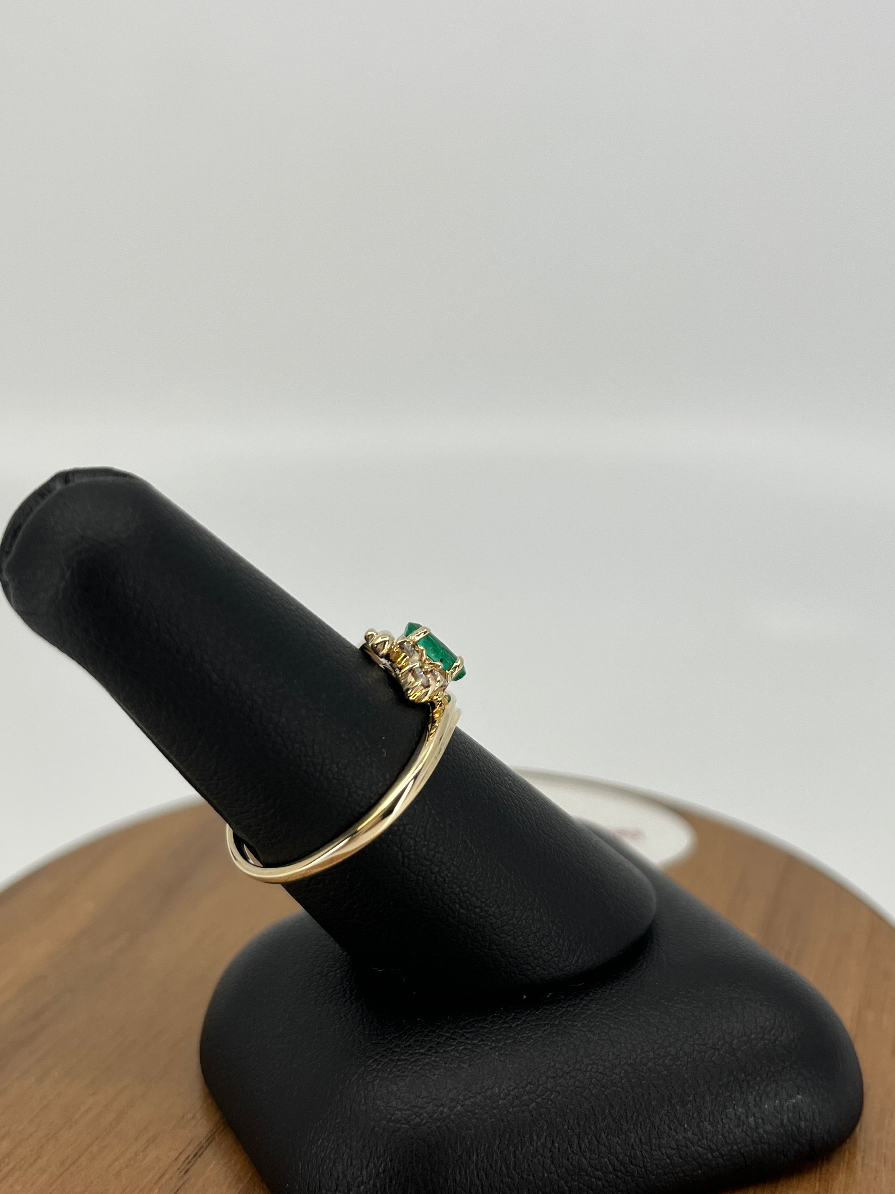 Emerald and Diamond ladies Ring