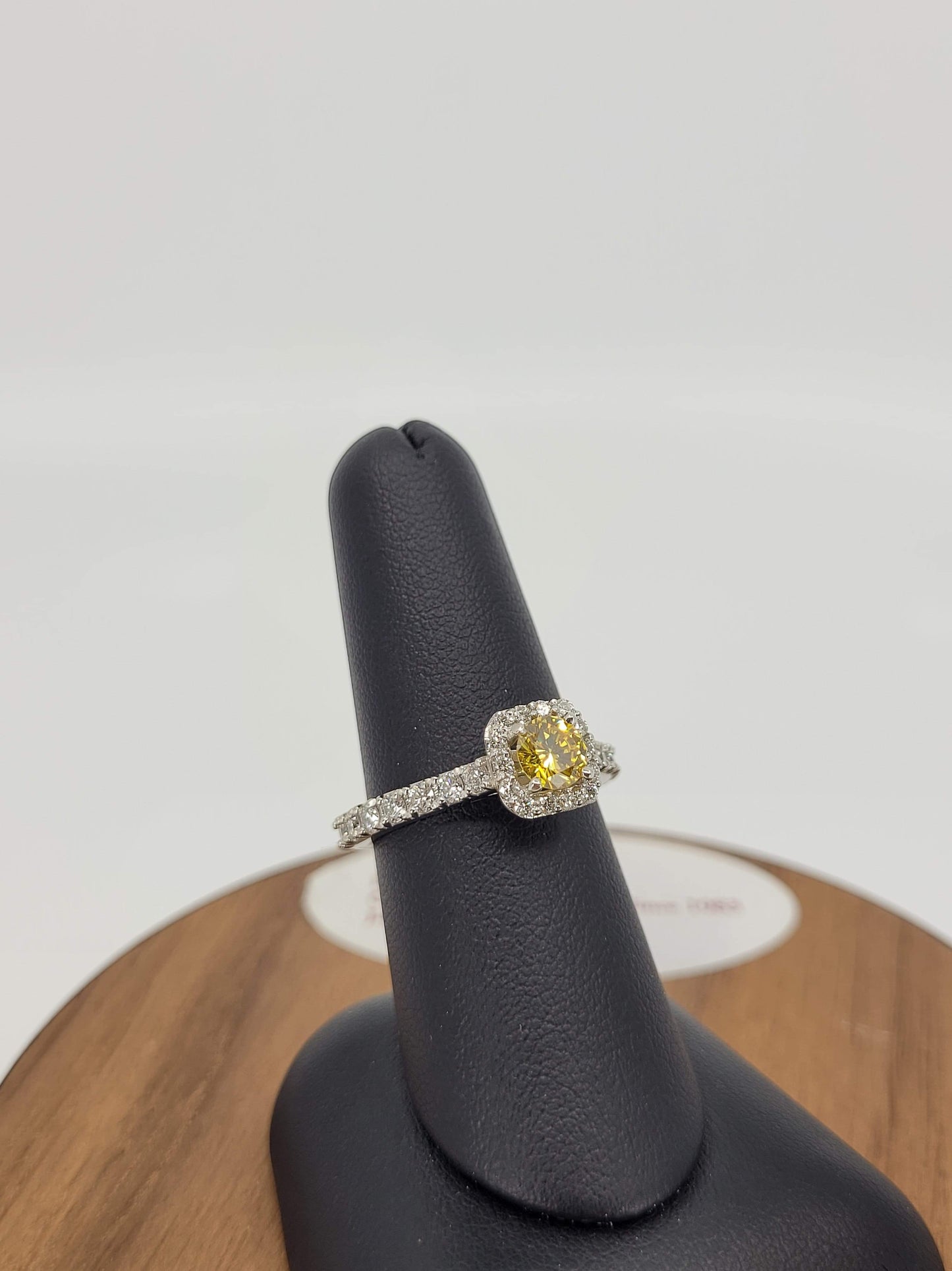 Fancy Yellow Lab Grown Diamond Ring