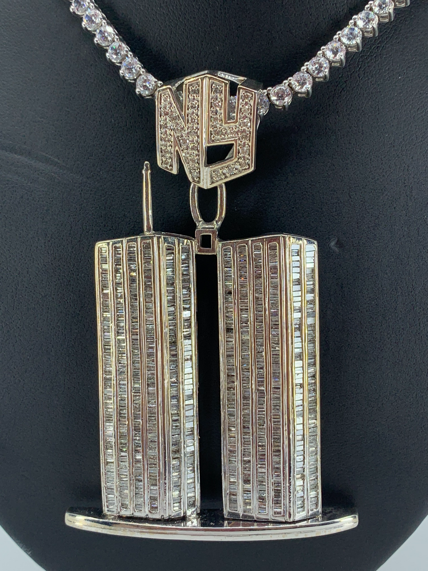 Twin Tower Diamond Pendant