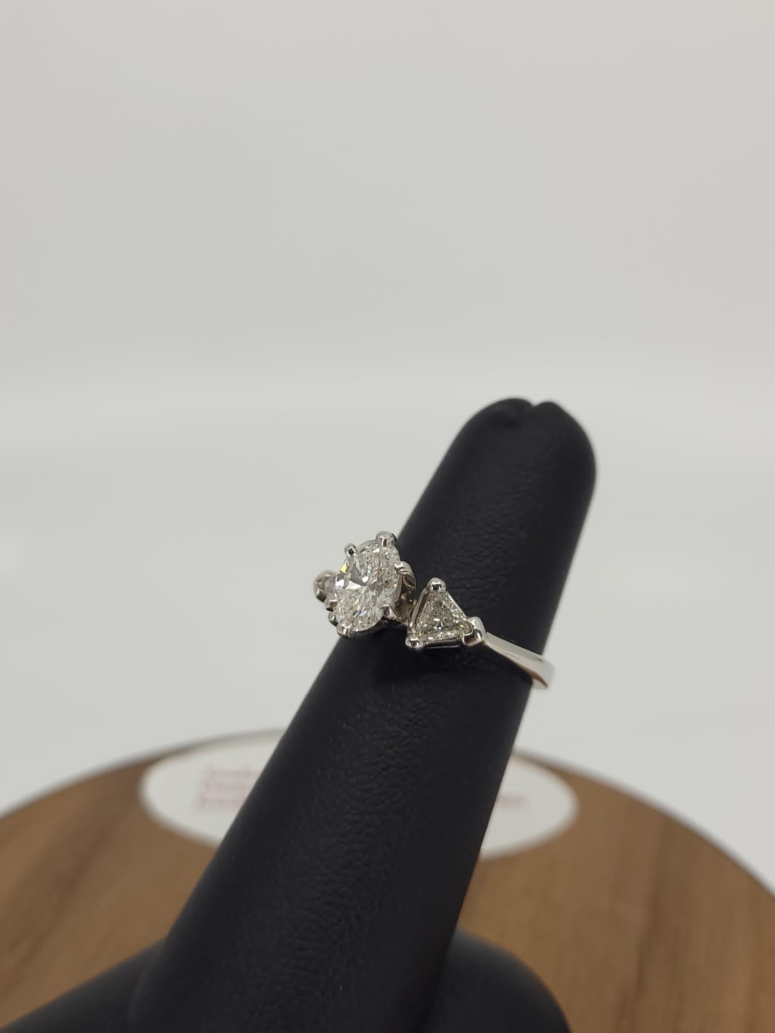 GIA Certified Three Stone Engagement Ring