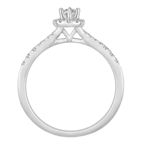 .50ctw Diamond Engagement Ring in 14K White Gold